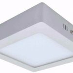 Plafon LEd 12w Sobrepor quadrado Branco quente
