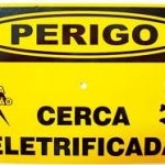 Placa Advertencia Perigo cerca elétrica GONNA