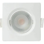 Spot Led 3w Dicroica quadrado Embutir Direcional branco Frio