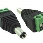 Conector Plug P4 Macho Alimentação câmeras infravermelho UTP