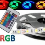 Fita Led Rgb 5050 Prova Dágua Rolo 5 Metros + Controle